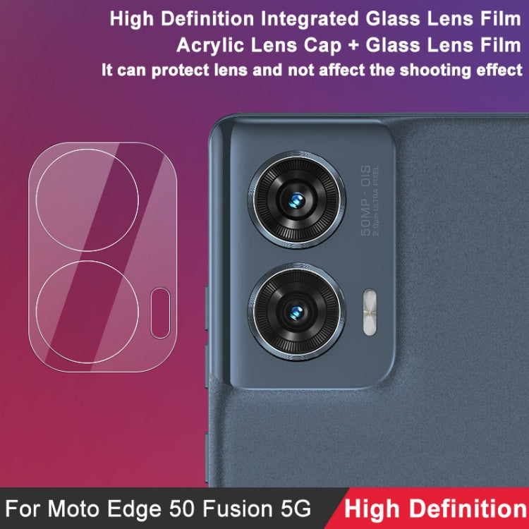 For Motorola Edge 50 Fusion 2pcs/Set imak HD Glass Rear Camera Lens Film - Other by imak | Online Shopping UK | buy2fix