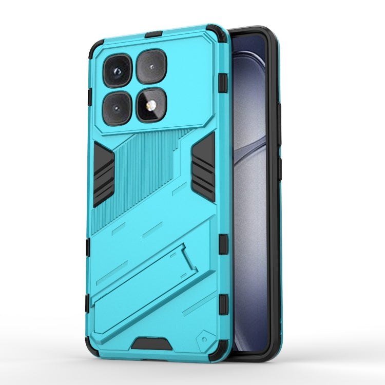 For Redmi K70 Ultra Global Punk Armor 2 in 1 PC + TPU Phone Case with Holder(Blue) - Xiaomi Cases by buy2fix | Online Shopping UK | buy2fix