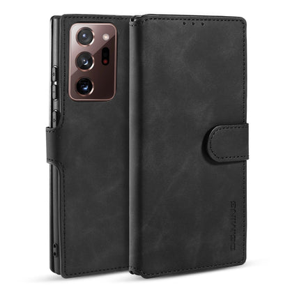 For Samsung Galaxy Note20 Ultra DG.MING Retro Oil Side Horizontal Flip Case with Holder & Card Slots & Wallet(Black) - Galaxy Note20 Ultra Cases by DG.MING | Online Shopping UK | buy2fix