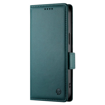 For iPhone SE 2024 Side Buckle Magnetic Frosted Leather Phone Case(Dark Green) - More iPhone Cases by buy2fix | Online Shopping UK | buy2fix