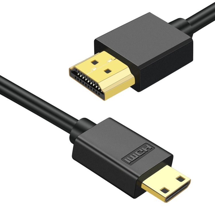 HDMI to Mini HDMI 4K UHD 18Gbps Video Connection Cable, Length:0.3m(Black) - Cable by buy2fix | Online Shopping UK | buy2fix