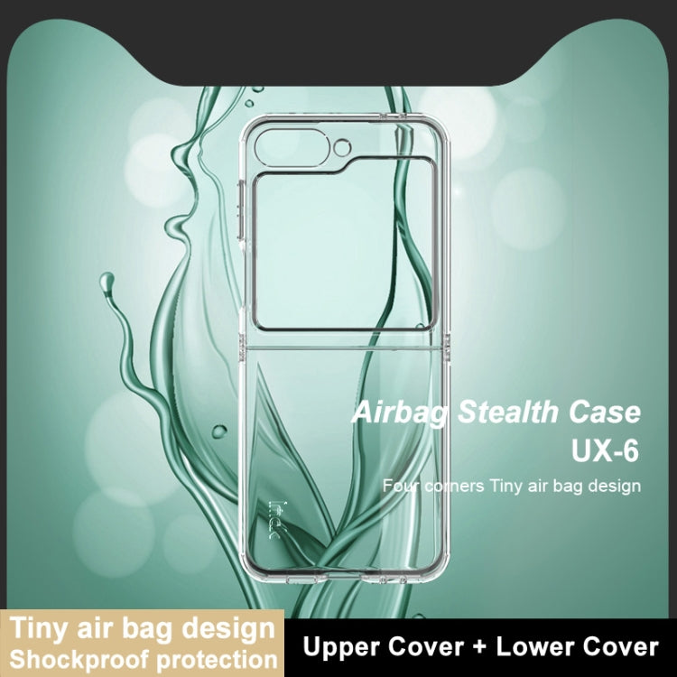 For Samsung Galaxy Z Flip6 imak UX-6 series All-inclusive Shockproof Airbag TPU Invisible Phone Case(Transparent) - Galaxy Z Flip6 5G Cases by imak | Online Shopping UK | buy2fix