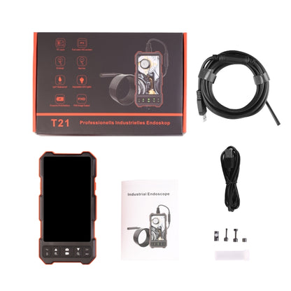 T21 4.5 inch IPS Color Screen 5.5mm Single Camera Split Hard Cable Industrial Endoscope, Length:10m(Black Red) -  by buy2fix | Online Shopping UK | buy2fix