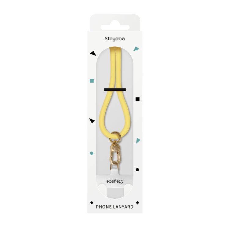 DUX DUICS PL-ONE Universal Silicone Phone Lanyard(Yellow) - Lanyards & Wrist Straps by DUX DUCIS | Online Shopping UK | buy2fix