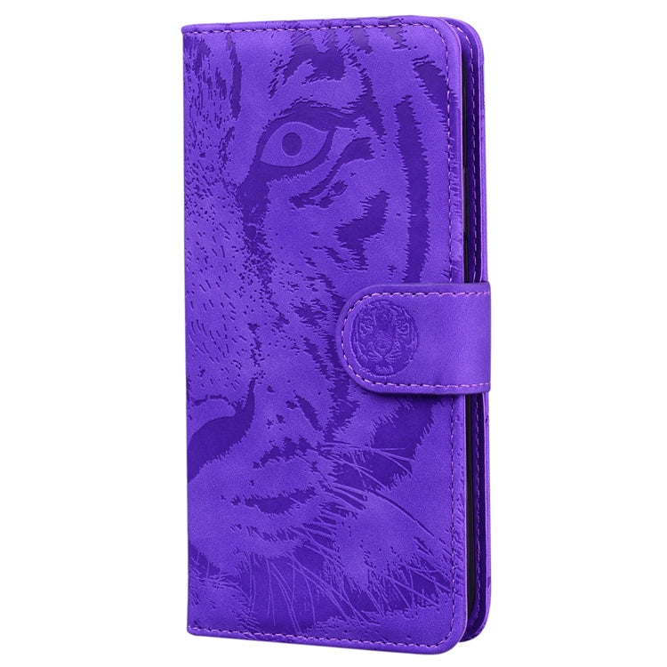 For Redmi K70 / K70 Pro Tiger Embossing Pattern Flip Leather Phone Case(Purple) - K70 Cases by buy2fix | Online Shopping UK | buy2fix