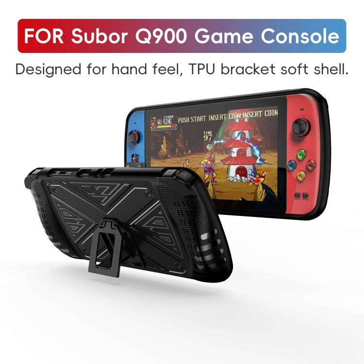 For SUBOR Q900 TPU Game Console Protective Case with Holder(Blue) - Accessories by buy2fix | Online Shopping UK | buy2fix