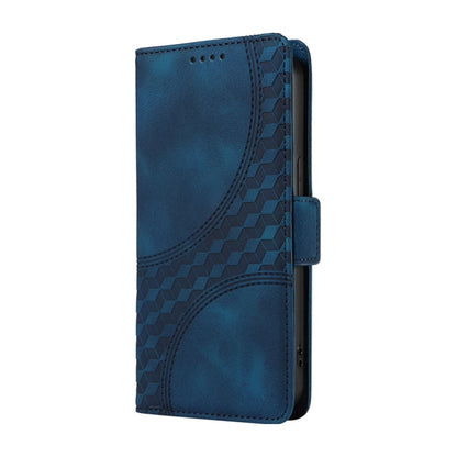 For OnePlus 13 Embossed Rhombus Starry Leather Phone Case(Blue) - OnePlus Cases by buy2fix | Online Shopping UK | buy2fix