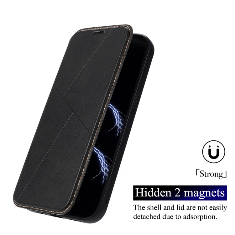 For iPhone 15 Magnetic Armor Series RFID Card Slots Leather Phone Case(Purple) - iPhone 15 Cases by buy2fix | Online Shopping UK | buy2fix