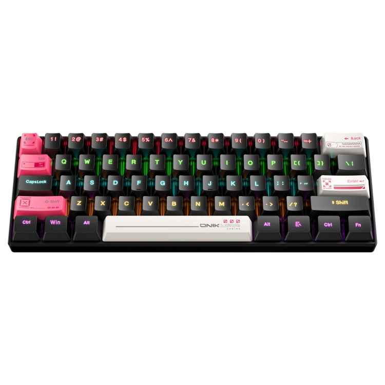 ONIKUMA G55 61 Keys RGB Colorful Lighting Wired Gaming Mechanical Keyboard(Black) - Wired Keyboard by ONIKUMA | Online Shopping UK | buy2fix