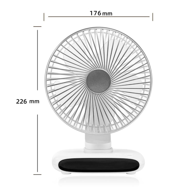 N702 Smart Digital Display Desktop Oscillating Fan(White) - Electric Fans by buy2fix | Online Shopping UK | buy2fix