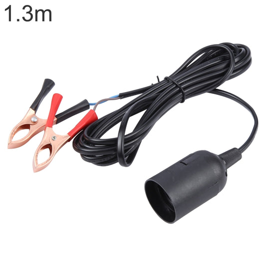 E14 Car Battery Charging Crocodile Clip to Headlight Connection Cable, Cable Length:1.3m - Booster Cable & Clip by buy2fix | Online Shopping UK | buy2fix