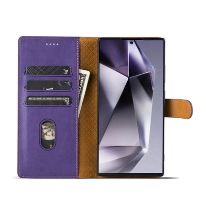 For Samsung Galaxy S24 Ultra 5G N.BEKUS CSJ-P1 Solid Color Leather Phone Case(Purple) - Galaxy S24 Ultra 5G Cases by N.BEKUS | Online Shopping UK | buy2fix