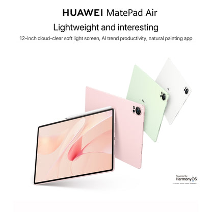 HUAWEI MatePad Air 12 inch WiFi Tablet PC, Soft Light Screen 12GB+256GB, HarmonyOS 4.2 Hisilicon Kirin 9000W(White) - Huawei by Huawei | Online Shopping UK | buy2fix