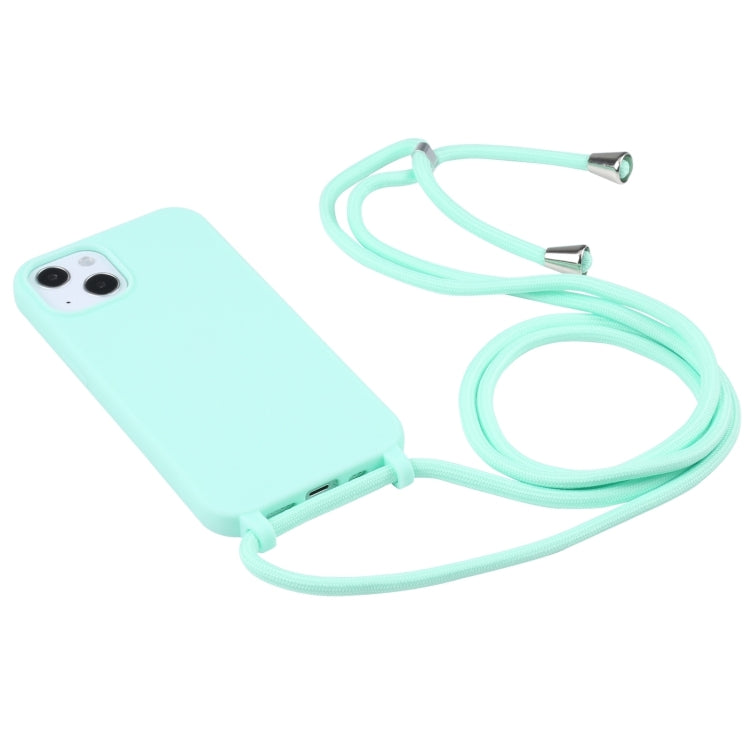 For iPhone 16 Pro Max Candy Colors TPU Protective Phone Case with Lanyard(Mint Green) - iPhone 16 Pro Max Cases by buy2fix | Online Shopping UK | buy2fix