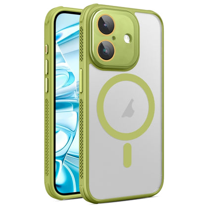 For iPhone 16 Plus Side Cooling Skin Feel Frosted MagSafe Magnetic Phone Case(Green) - iPhone 16 Plus Cases by buy2fix | Online Shopping UK | buy2fix