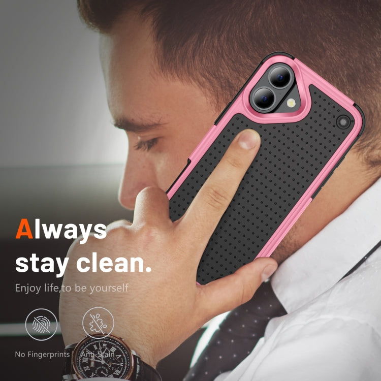 For iPhone 16 Plus PC + TPU Shockproof Protective Phone Case(Pink+Black) - iPhone 16 Plus Cases by buy2fix | Online Shopping UK | buy2fix