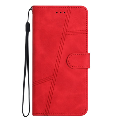 For iPhone 16 Skin-feel Stitching Leather Phone Case(Red) - iPhone 16 Cases by buy2fix | Online Shopping UK | buy2fix