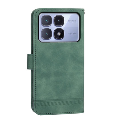 For Redmi K70 Ultra Dierfeng Dream Line TPU + PU Leather Phone Case(Green) - Xiaomi Cases by buy2fix | Online Shopping UK | buy2fix