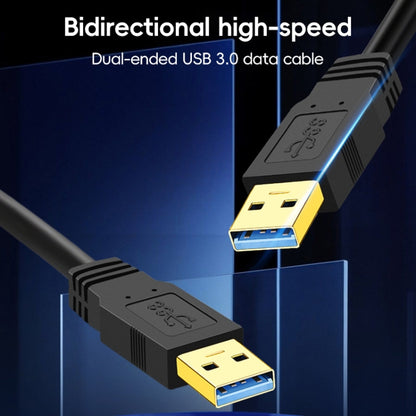 USB 3.0 Male To USB 3.0 Male Double End USB Cable, Length:0.3m(Black) - USB 3.0 by buy2fix | Online Shopping UK | buy2fix