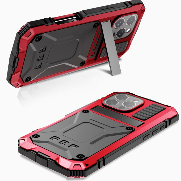 For iPhone 16 Pro R-JUST Life Waterproof Dustproof Shockproof Phone Case(Red) - iPhone 16 Pro Cases by R-JUST | Online Shopping UK | buy2fix