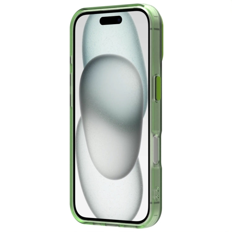 For iPhone 16 Candy Magsafe PC Hybrid TPU Phone Case(Green) - iPhone 16 Cases by buy2fix | Online Shopping UK | buy2fix