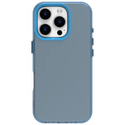 For iPhone 16 Pro Max Candy PC Hybrid TPU Shockproof Phone Case(Blue) - iPhone 16 Pro Max Cases by buy2fix | Online Shopping UK | buy2fix