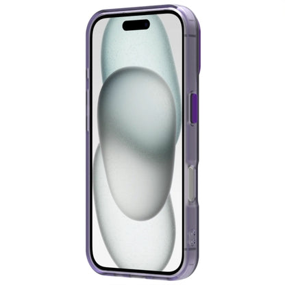 For iPhone 16 Plus Candy PC Hybrid TPU Shockproof Phone Case(Purple) - iPhone 16 Plus Cases by buy2fix | Online Shopping UK | buy2fix