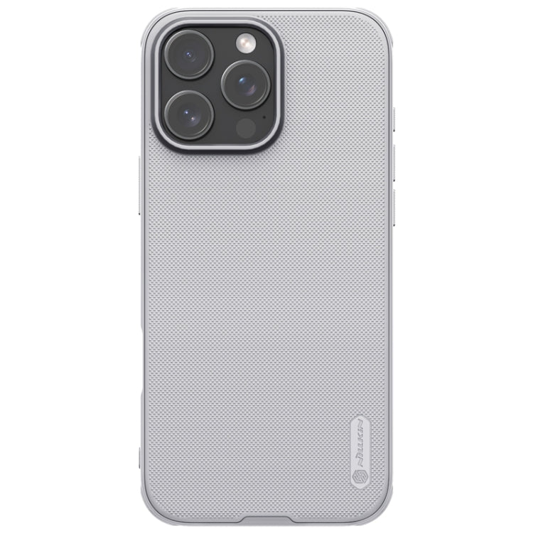 For iPhone 16 Pro Max NILLKIN Frosted Shield Pro PC + TPU Phone Case(Silver) - iPhone 16 Pro Max Cases by NILLKIN | Online Shopping UK | buy2fix