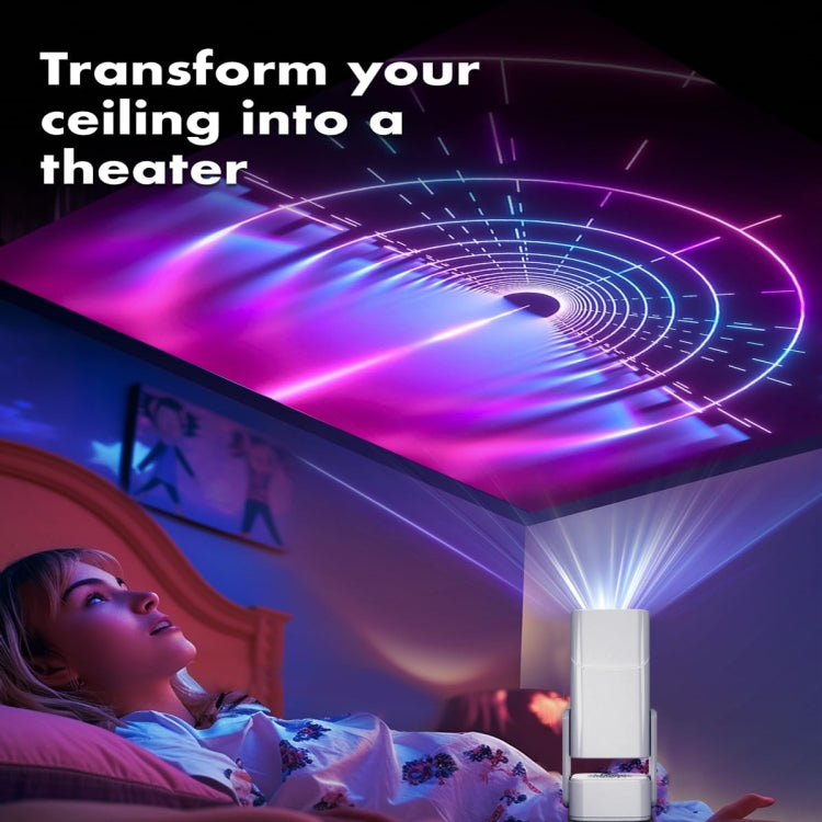 Y7S 720P Android 11 OS Portable Home WiFi Projector with Speaker, CPU:Allwinner H713(UK Plug) - Mini Projector by buy2fix | Online Shopping UK | buy2fix