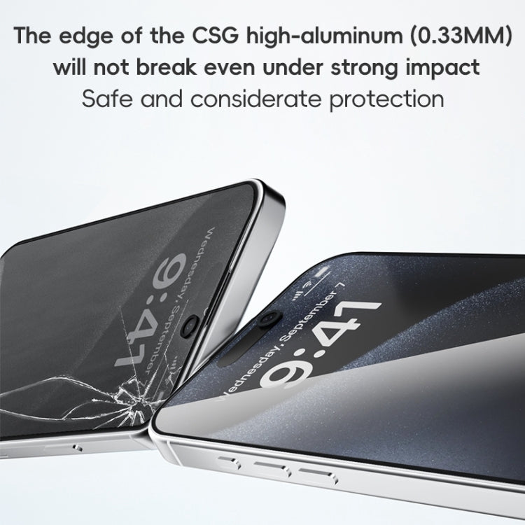 For iPhone 16 Pro Max ZGA 0.33mm 2.5D Anti-static Privacy Tempered Glass Film - iPhone 16 Pro Max Tempered Glass by ZGA | Online Shopping UK | buy2fix