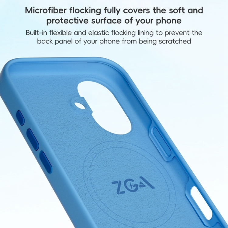 For iPhone 16 Plus ZGA Colorful Liquid Silicone Magsafe Phone Case(Blue) - iPhone 16 Plus Cases by ZGA | Online Shopping UK | buy2fix