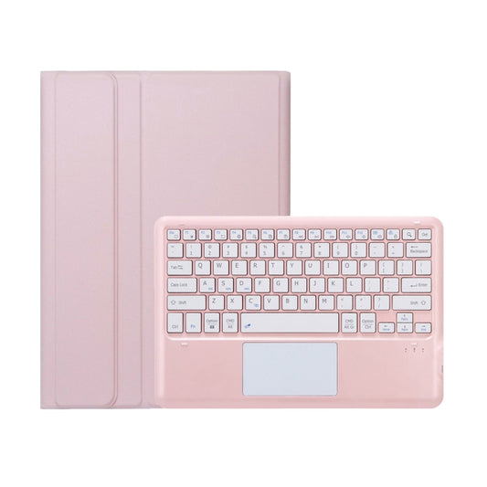 For Huawei MatePad Pro 12.2 Ultra-thin Detachable Bluetooth Keyboard Leather Tablet Case with Touchpad(Pink White) - Huawei Keyboard by buy2fix | Online Shopping UK | buy2fix