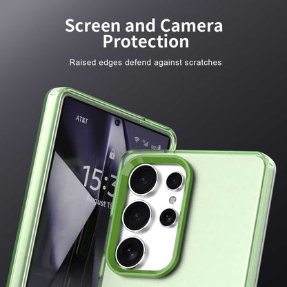 For Samsung Galaxy S25 Ultra 5G Candy PC Hybrid TPU Shockproof Phone Case(Green) - Galaxy S25 Ultra 5G Cases by buy2fix | Online Shopping UK | buy2fix