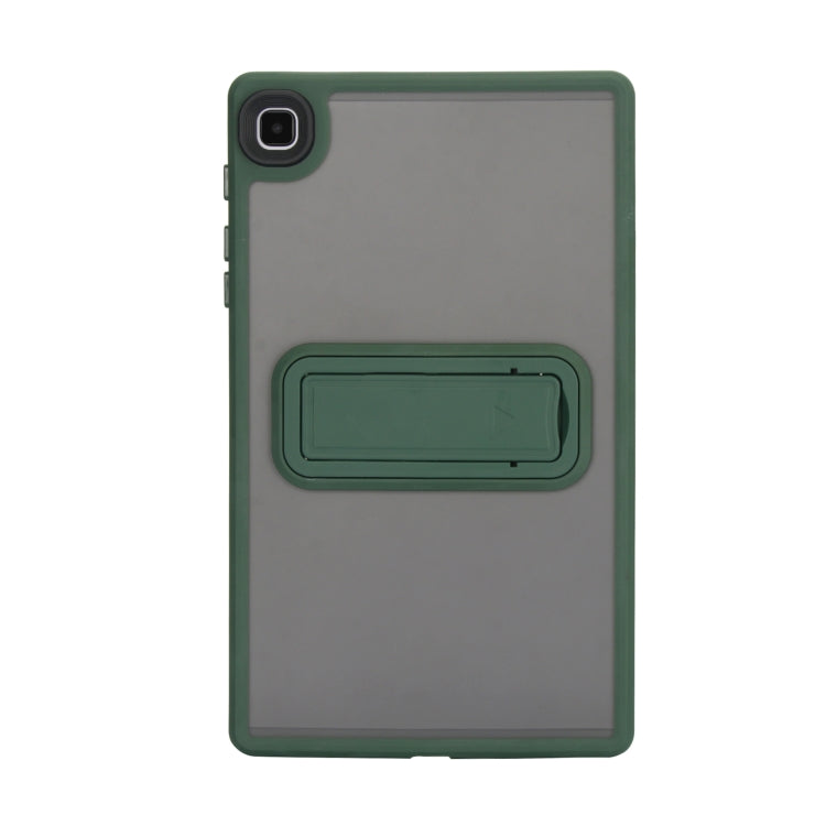 For Samsung Galaxy Tab A9+ Skin Feel Holder PC Hybrid TPU Tablet Case(Dark Green) - Galaxy Tab A9+ by buy2fix | Online Shopping UK | buy2fix