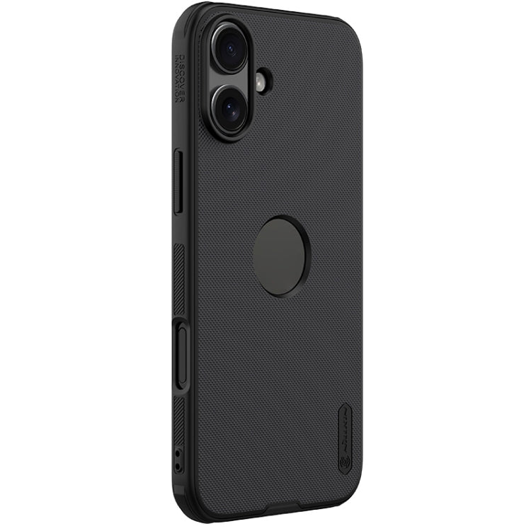 For iPhone 16 NILLKIN Frosted Shield Pro PC + TPU Phone Case(Black) - iPhone 16 Cases by NILLKIN | Online Shopping UK | buy2fix