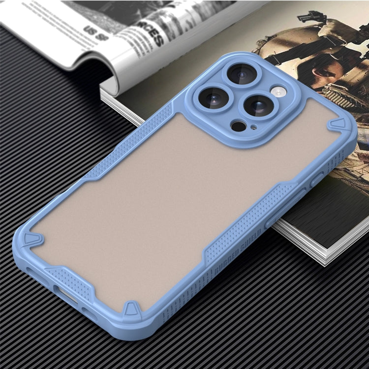 For iPhone 16 Pro Max Armor Glaze PC Hybrid TPU Phone Case(Blue) - iPhone 16 Pro Max Cases by buy2fix | Online Shopping UK | buy2fix