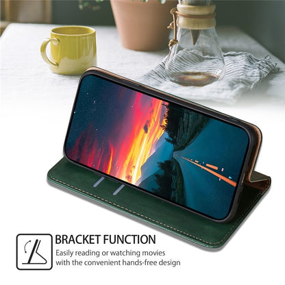 For iPhone 16 Pro Gloss Oil Solid Color Magnetic Leather Phone Case(Green) - iPhone 16 Pro Cases by buy2fix | Online Shopping UK | buy2fix