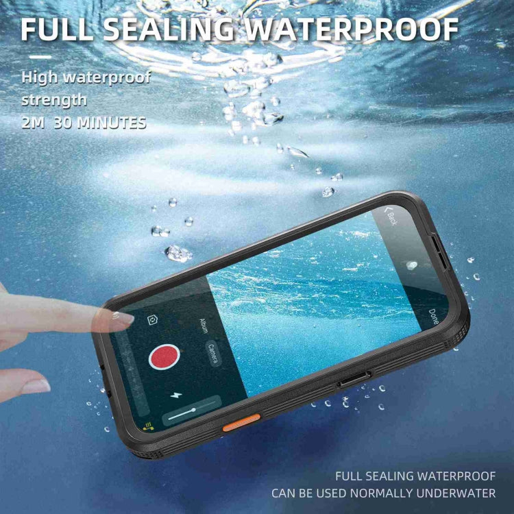 For iPhone 16 Plus RedPepper IP68 Waterproof Triple-proof MagSafe Phone Case(Black) - iPhone 16 Plus Cases by RedPepper | Online Shopping UK | buy2fix