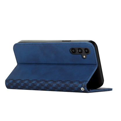 For Samsung Galaxy S25 / S24 5G Diamond Splicing Skin Feel Magnetic Leather Phone Case(Blue) - Galaxy S25 5G Cases by buy2fix | Online Shopping UK | buy2fix