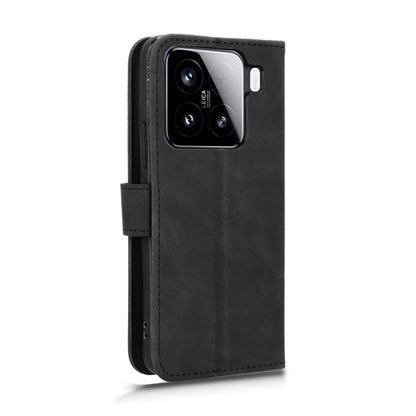 For Xiaomi 15 Pro Skin Feel Magnetic Flip Leather Phone Case(Black) - Xiaomi Cases by buy2fix | Online Shopping UK | buy2fix