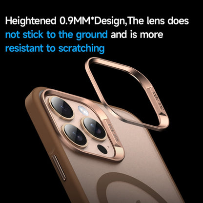 For iPhone 16 Plus SULADA Light Sand MagSafe Magnetic PC Hybrid TPU Phone Case(Gold) - iPhone 16 Plus Cases by SULADA | Online Shopping UK | buy2fix