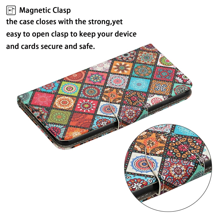 For Samsung Galaxy S25+ 5G Colored Drawing Pattern Leather Phone Case(Ethnic Style) - Galaxy S25+ 5G Cases by buy2fix | Online Shopping UK | buy2fix