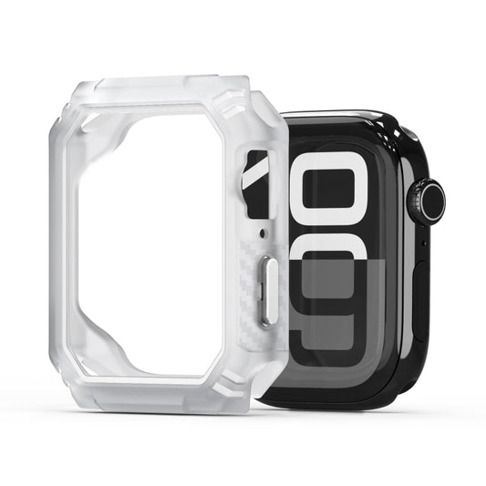 For Apple Watch Series 7 / 8 / 9 41mm DUX DUCIS Damo Series TPU+PC Hollow Watch Protective Case(White) - Watch Cases by DUX DUCIS | Online Shopping UK | buy2fix