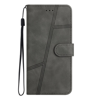 For OnePlus 13 Skin-feel Stitching Leather Phone Case(Grey) - OnePlus Cases by buy2fix | Online Shopping UK | buy2fix