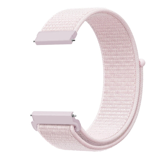 For Samsung Galaxy Watch 42mm Nylon Braided Watch Band(Pearl Pink) - Watch Bands by buy2fix | Online Shopping UK | buy2fix