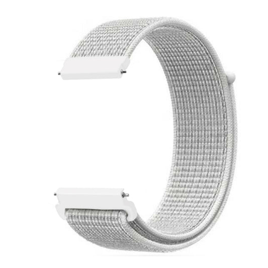 For Samsung Galaxy Watch 42mm Nylon Braided Watch Band(Summit White) - Watch Bands by buy2fix | Online Shopping UK | buy2fix