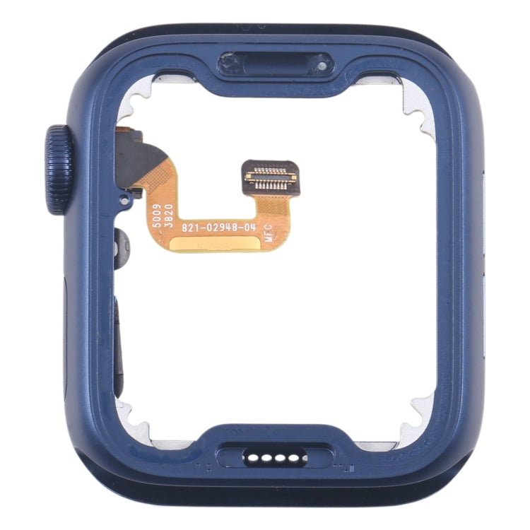 For Apple Watch Series 6 44MM GPS Aluminium Alloy Middle Frame Bezel Plate with Crown Spin Axis Flex Cable(Blue) - Middle Frame by buy2fix | Online Shopping UK | buy2fix