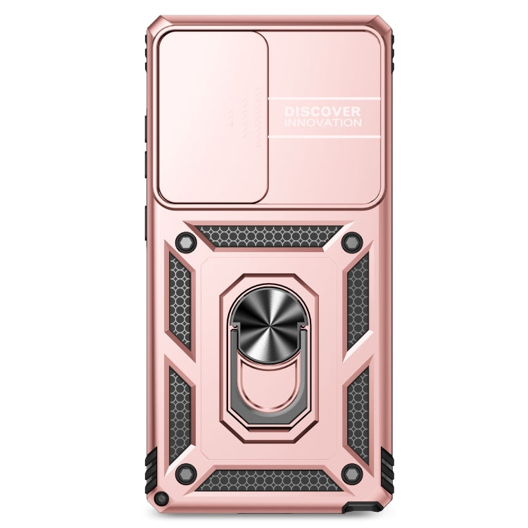 For Samsung Galaxy S25 Ultra 5G Sliding Camshield Holder Phone Case(Rose Gold) - Galaxy S25 Ultra 5G Cases by buy2fix | Online Shopping UK | buy2fix