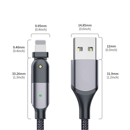 FXCL-WYA09 2.4A USB to 8 Pin 180 Degree Rotating Elbow Charging Cable, Length:2m(Red) - Normal Style Cable by buy2fix | Online Shopping UK | buy2fix