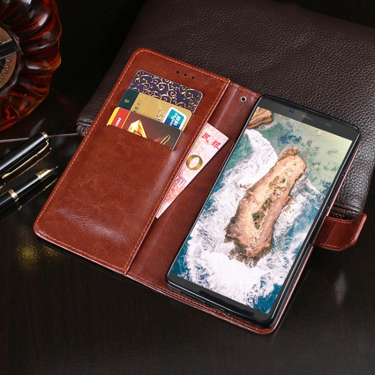 For Blackview BV5500 idewei Crazy Horse Texture Horizontal Flip Leather Case with Holder & Card Slots & Wallet(Brown) - More Brand by idewei | Online Shopping UK | buy2fix